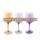 PS material plastic double wall wine glass cup